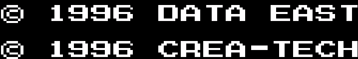 ©1996 DATA EAST / CREA-TECH